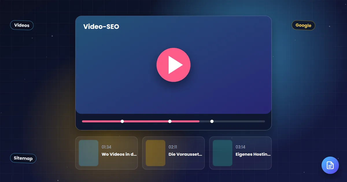 Video-SEO: Videoplayer mit Kapitelmarken und Vorschaubildern