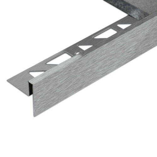 Treppenkantenprofil rechteckig B 5 x 25 mm für Fliesen aus aus hochwertigem Edelstahl V2A – Bild 3
