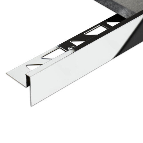 Treppenkantenprofil rechteckig B 5 x 25 mm für Fliesen aus aus hochwertigem Edelstahl V2A – Bild 2